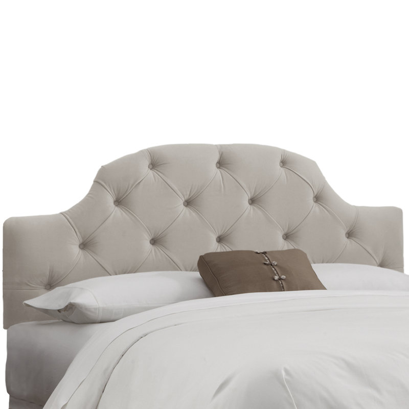 House of Hampton Velvet Tufted Upholstered Panel Headboard & Reviews